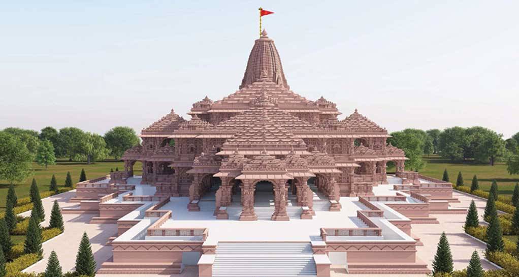 বাবরি মসজিদের জায়গায় রাম মন্দির উদ্বোধন