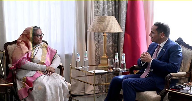 কাতারের প্রধানমন্ত্রী ও পররাষ্ট্রমন্ত্রীর সঙ্গে শেখ হাসিনার বৈঠক
