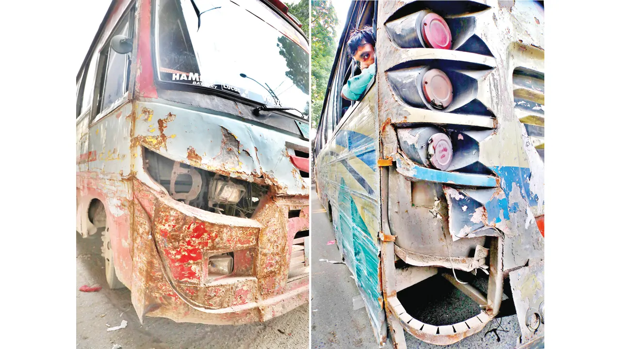 রাজধানী দাপিয়ে বেড়াচ্ছে লক্কড়ঝক্কড় বাস