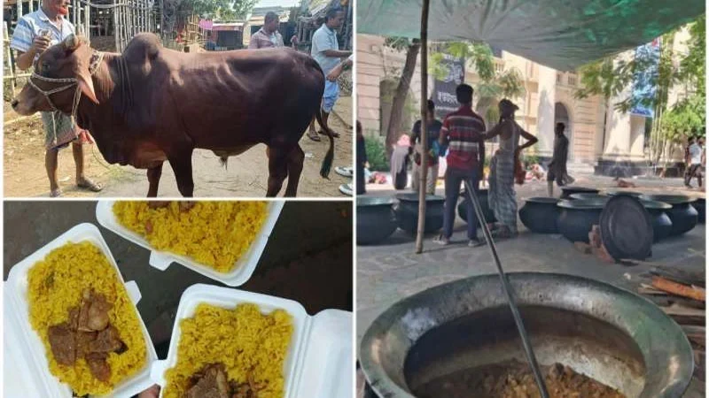 জবি ক্যাম্পাসে পশু জবাই গরুভোজ কর্মসূচি পালিত