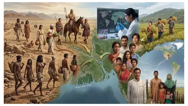 বাঙালির ডিএনএতে লুকানো “চতুর্থ পূর্বপুরুষ”: দেড় হাজার বছর আগের নীরব অভিবাসনের গল্প